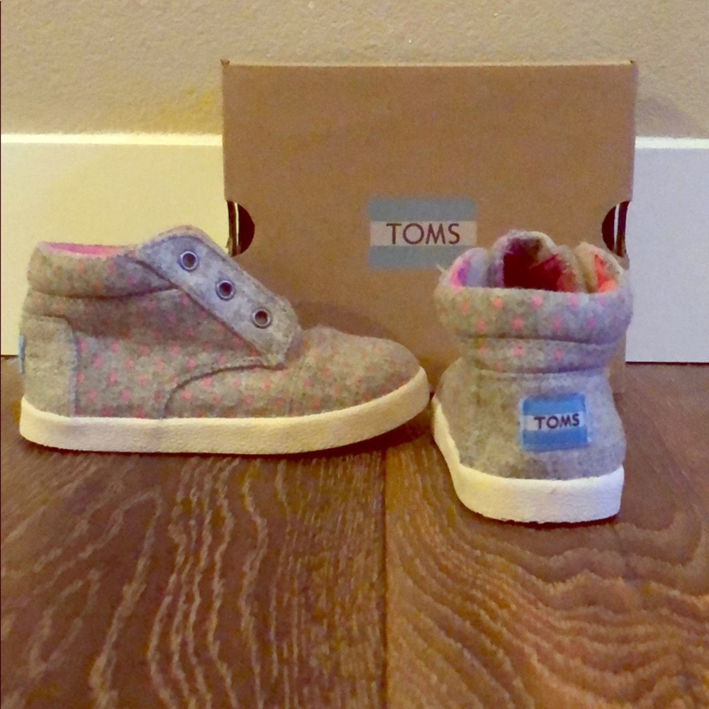 Toms Toddler Girls Polka Dot Size 7